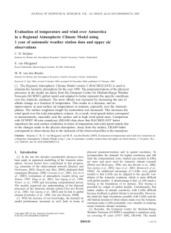 Evaluation of temperature and wind over Antarctica in a Regional
