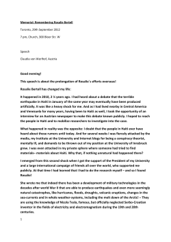 Rosalie Bertell has changed my life