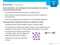 Summary – Looking Back Human production, use, and disposal of