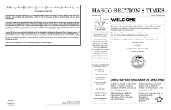 HASCO SECTION 8 TIMES