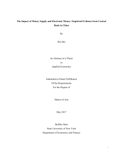 The Impact of Money Supply and Electronic Money