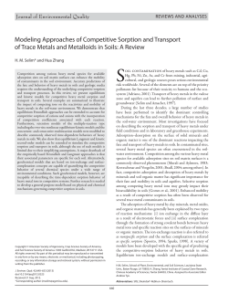 Modeling Approaches of Competitive Sorption and