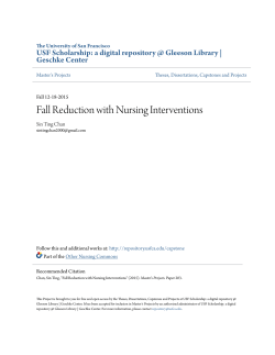 Fall Reduction with Nursing Interventions