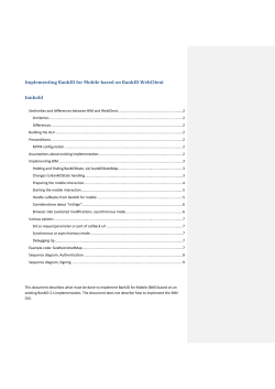 Implementing BankID on Mobile based on Web