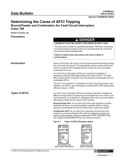 Determining the Cause of AFCI Tripping