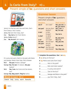 4 Is Carlo from Italy?