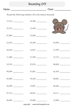 Rounding Off - Math in English