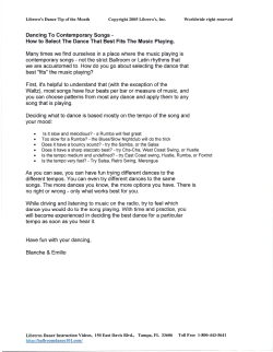 Dancing To Contemporary Songs - How to