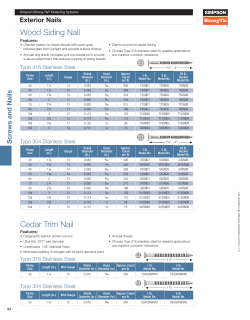the Simpson Strongtie Wood Siding Product Guide