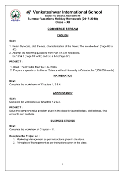 Commerce - sri venkateshwar international school
