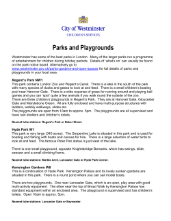 Parks and Playgrounds