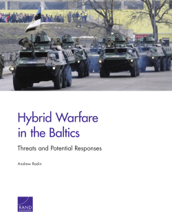 Hybrid Warfare in the Baltics