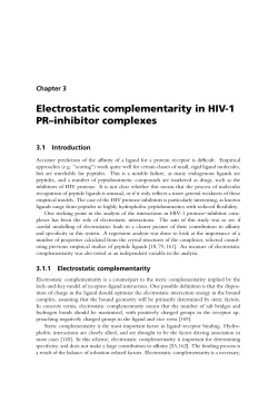 Electrostatic complementarity in HIV