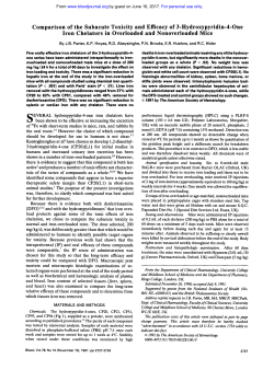 Comparison of the Subacute Toxicity and Efficacy of