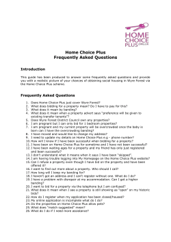 Home Choice Plus Frequently Asked Questions