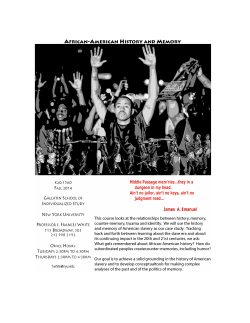 Course Outline - NYU Gallatin School of Individualized Study