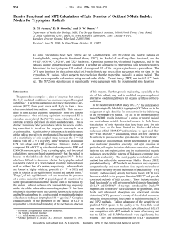 Density Functional and MP2 Calculations of Spin