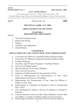 The Penal Code Act, 2008