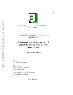 Spectrophotometric analysis of cometary nuclei from in situ