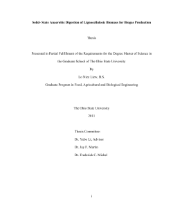 i Solid- State Anaerobic Digestion of Lignocellulosic Biomass for