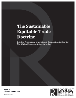 The Sustainable Equitable Trade Doctrine