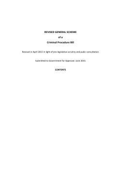 General Scheme - The Department of Justice and Equality