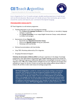 CII TeachArgentina - University of Warwick