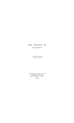 the theory of valency