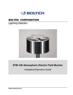 Lightning Detection EFM-100 Atmospheric Electric Field Monitor