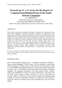 Towards an 11 x 11 Array for the Degree of Conjunctivism