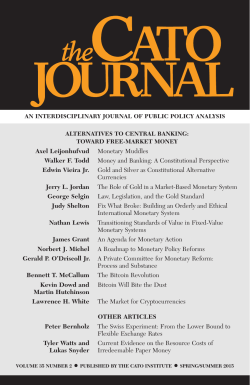 Axel Leijonhufvud Monetary Muddles Walker F. Todd Money and