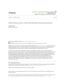 Hybridity and Whiteness in Claudine C. O`Hearn`s - Purdue e-Pubs