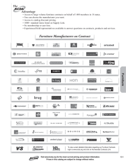 Furniture Manufacturers on Contract