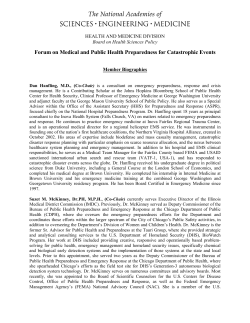 Forum Members Biographies - The National Academies of Sciences