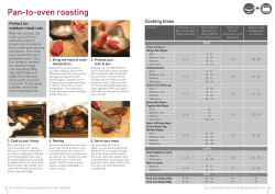 + Pan-to-oven roasting