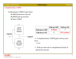 CMOS Basics II