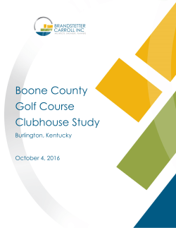 Golf Course Clubhouse Study