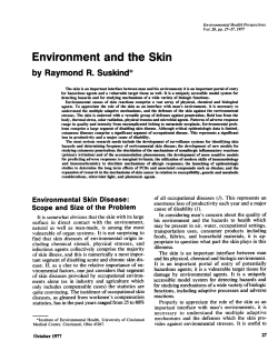 Environment and the Skin