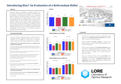 Introducing Bias? An Evaluation of a Referendum Ballot (poster by