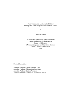 From Tomóchic to Las Jornadas Villistas: Literary and