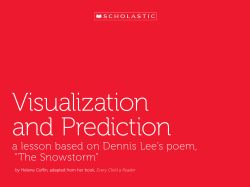 a lesson based on Dennis Lee`s poem, &ldquo;The Snowstorm&rdquo;