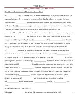 The Odyssey - TeacherWeb