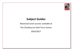 Subject Guides - Mossbourne Community Academy