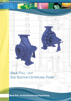 Back Pull - out End Suction Cetrifugal Pump