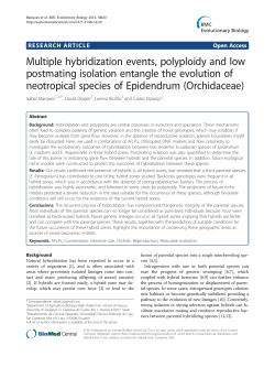 Multiple hybridization events, polyploidy and low postmating