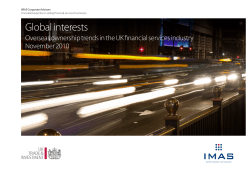 Global interests - IMAS Corporate Finance