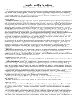 Earaches and Ear Infections