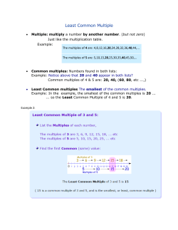 Least Common Multiple