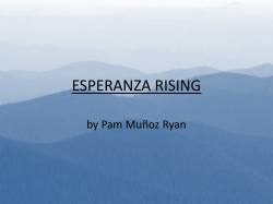 ESPERANZA RISING - Myteacherpages.com