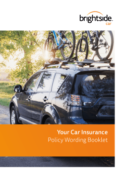 Policy wording - Brightside - Car and Van Insurance Quotes